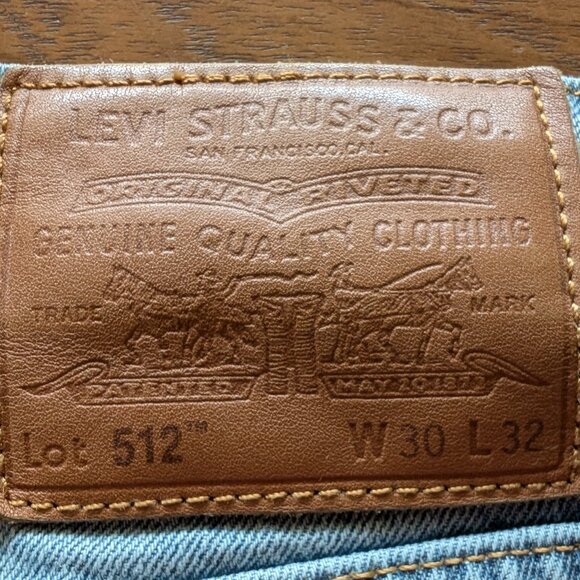 4 pairs of Levis 512 premium stretch selvedge denim jeans 30x32 blue and black - Picture 4 of 12